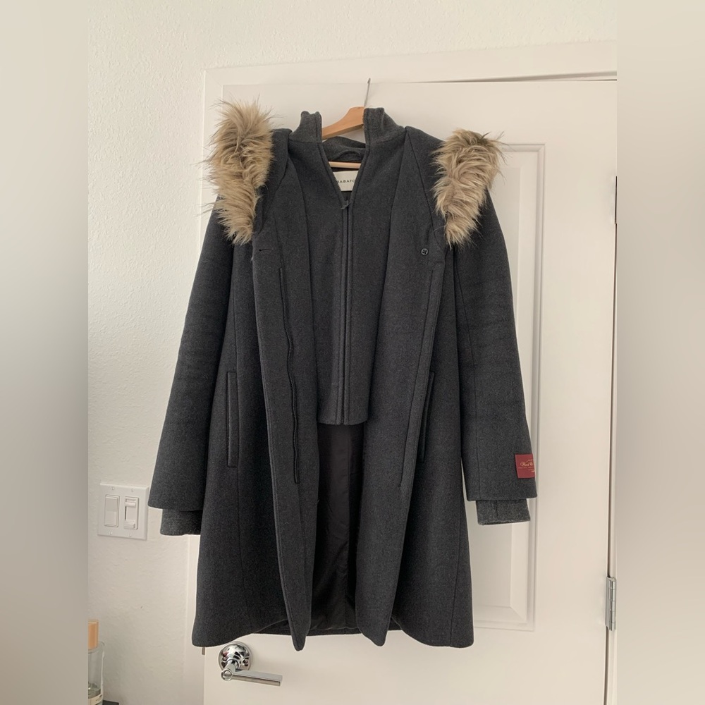 Aritzia Coat with Hoodie